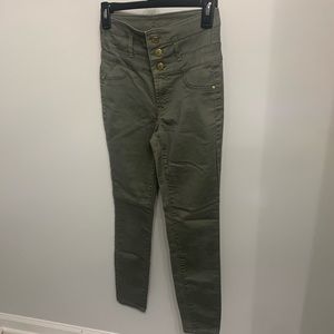 Green Refuge Skinny Pants
